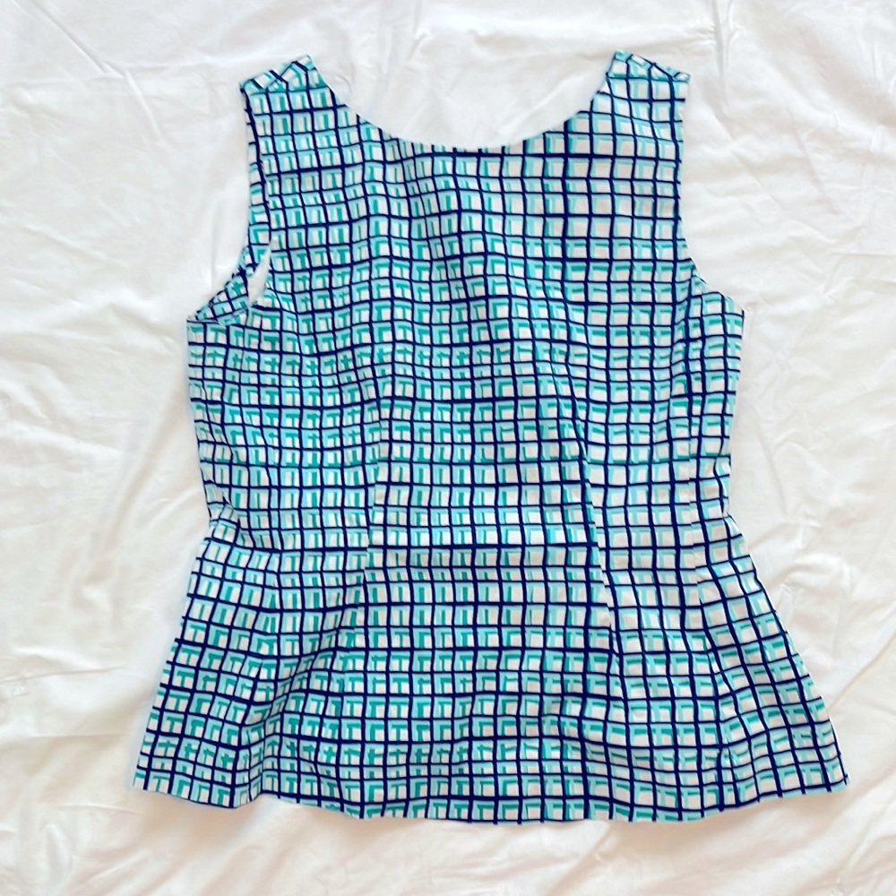 Kate Spade Tatiana Sleeveless Peplum Top XL